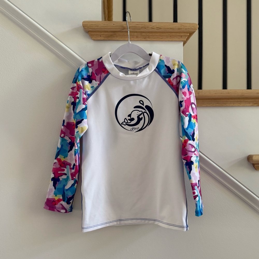 Dolfin Kids Swim Rash Guard, Size 7